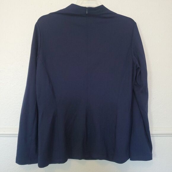 D uniforms Christian Dior womens long sleeve top blouse shirt size US 14 Blue - Picture 12 of 16